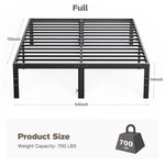 StockMAX Heavy Duty Metal Bed Frame with Under-Bed Storage for Bedroom