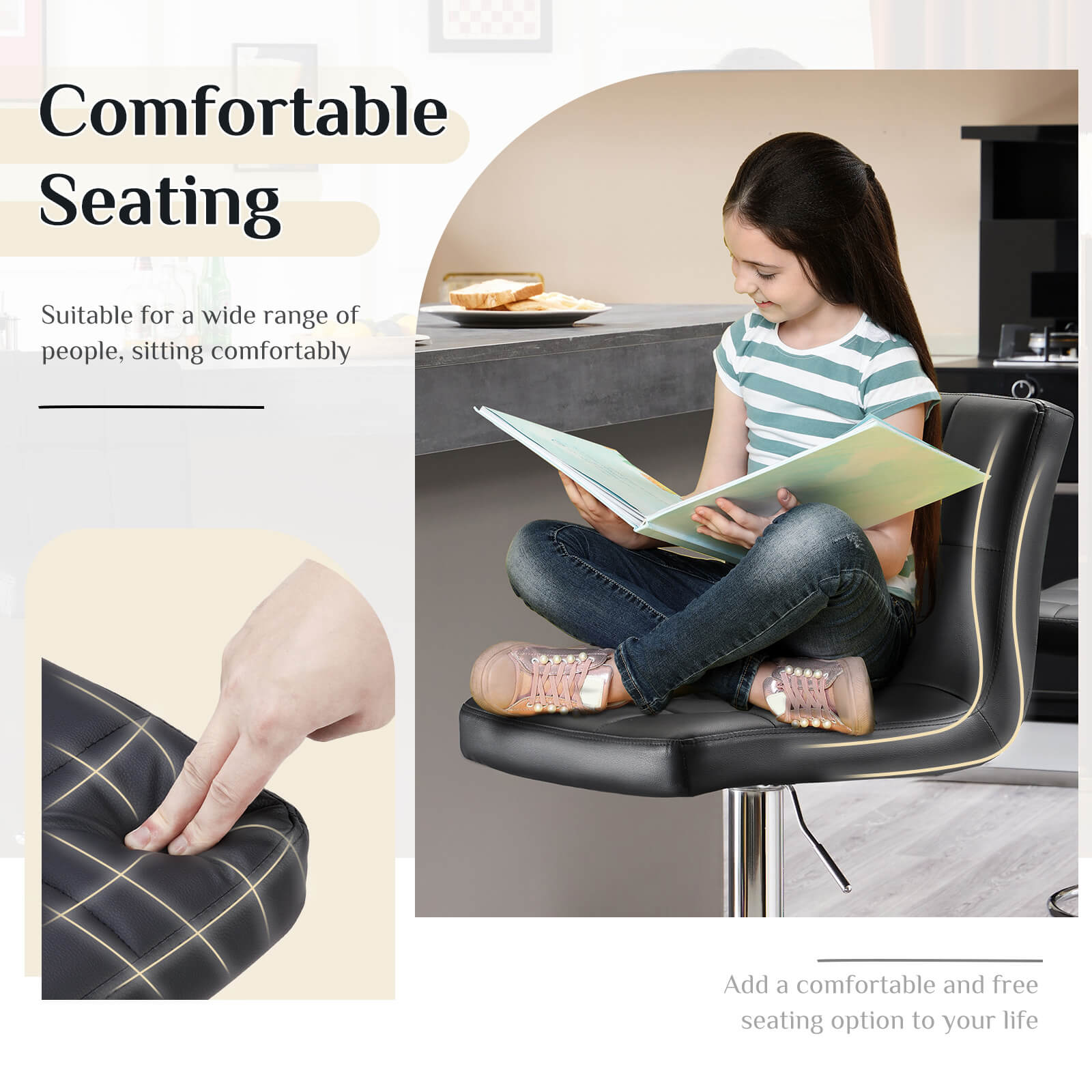 StockMAX Barstool Swivel Lift Bar Essentials