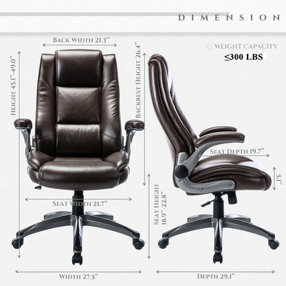 Leather Executive Office Chair- High Back Home Computer Desk Chair 2199