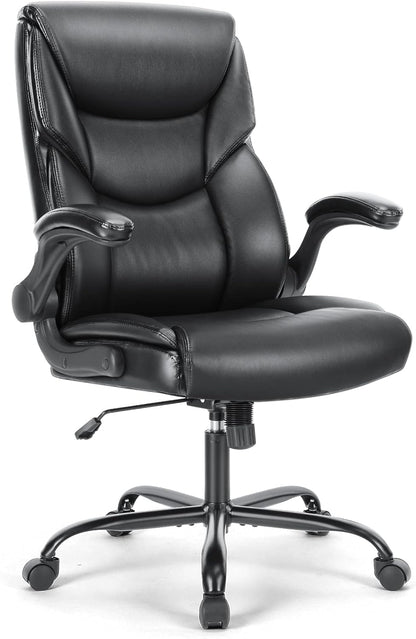 Ergonomic Adjustable Computer Desk Chairs with High Back Flip-up Armrests 2892