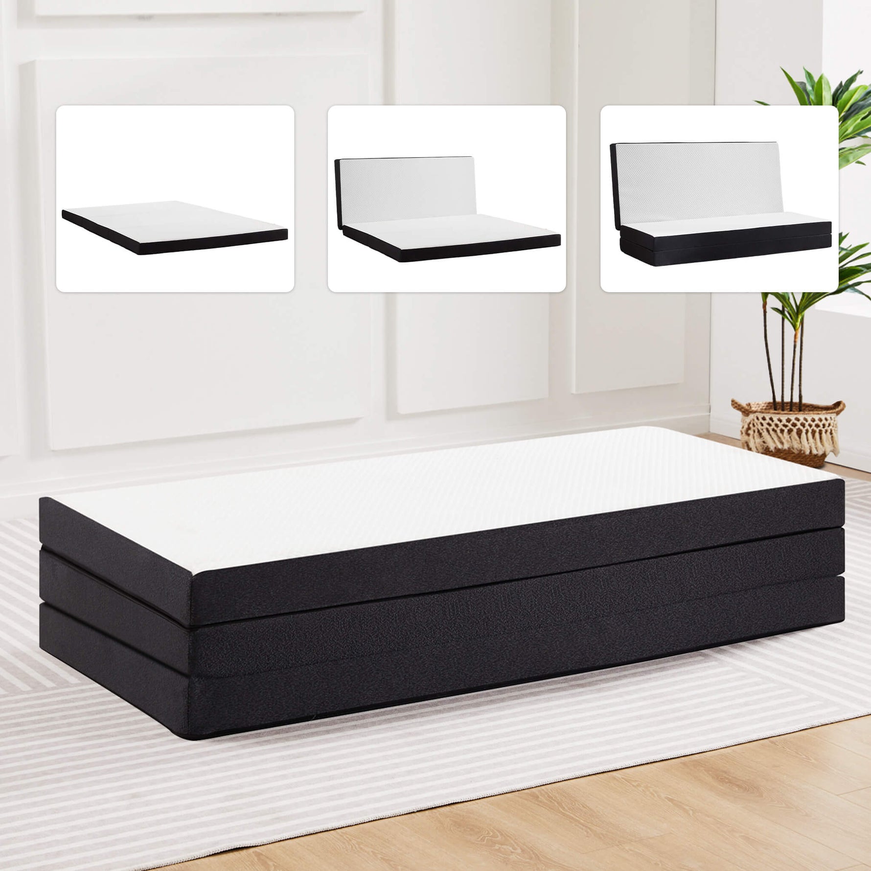 StockMAX Mattress Foldable for Bedroom for a Good Night's Sleep(3IN)