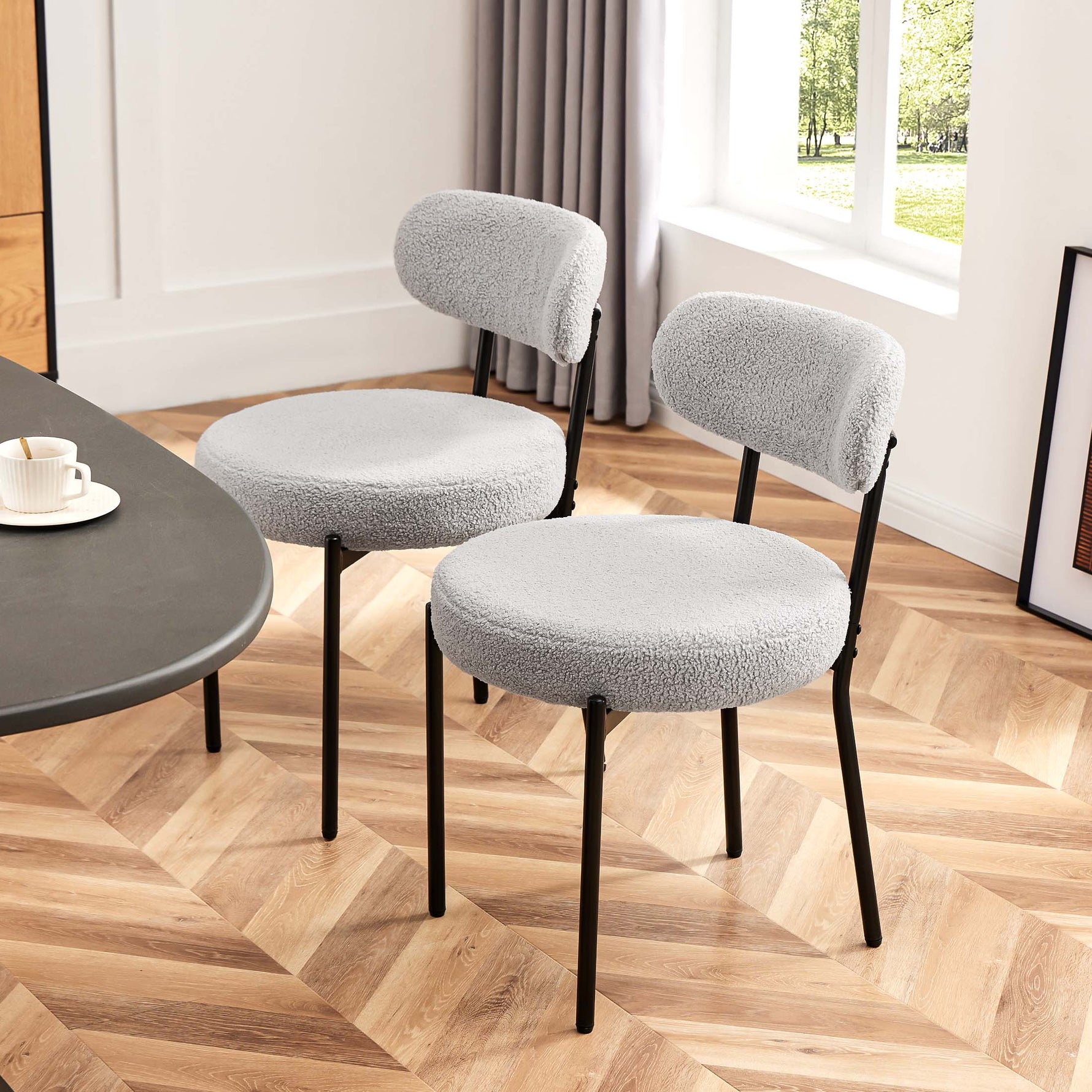 StockMAX Dining Chair Set of 2 Soft Cushions for Dining Room