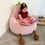 StockMAX Eggplant Bean Bag Chair – Soft ＆ Supportive