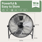 StockMAX Industrial High-Velocity Floor Fan