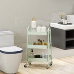StockMAX 3-Tier Rolling Storage Cart with Lockable Wheels