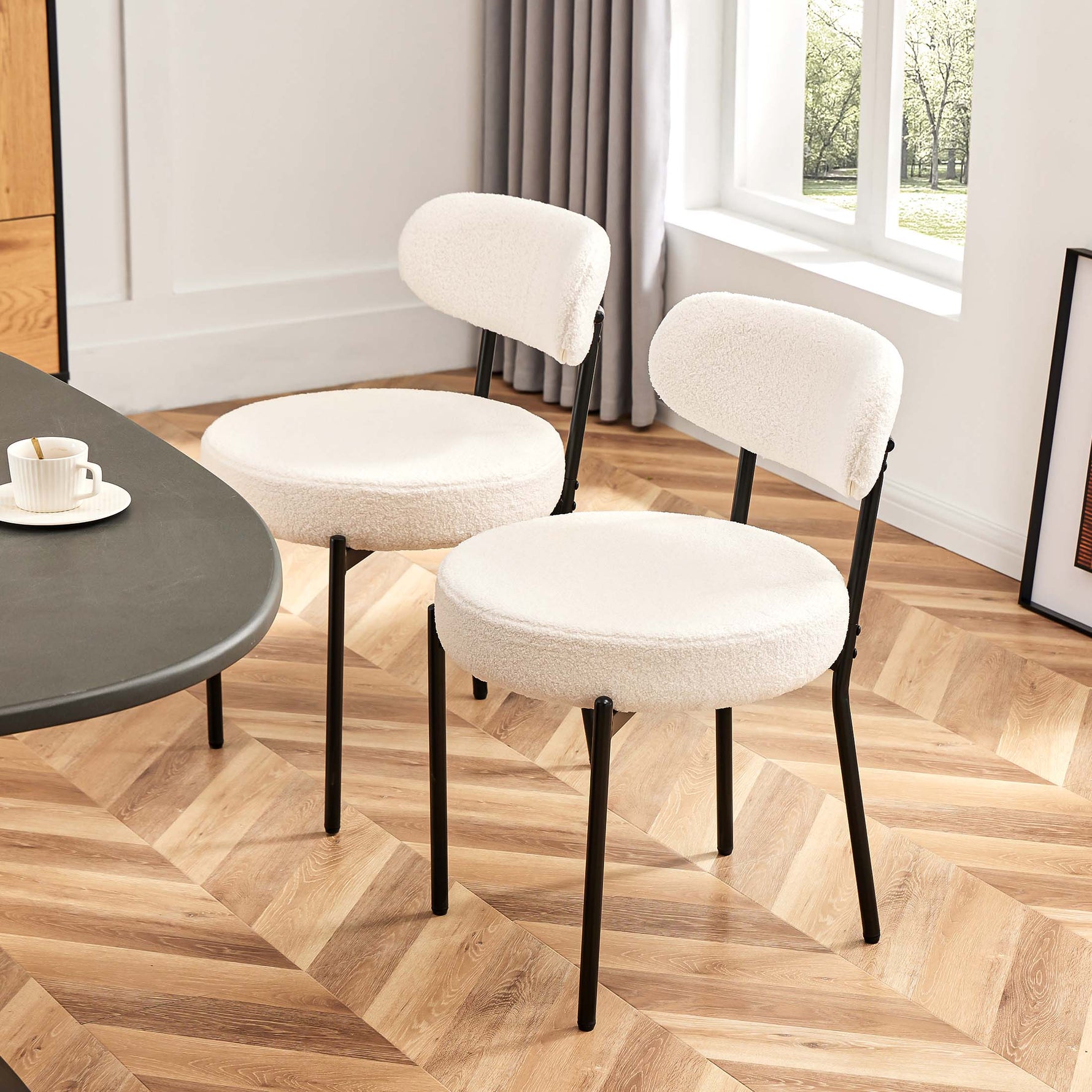 StockMAX Dining Chair Set of 2 Soft Cushions for Dining Room