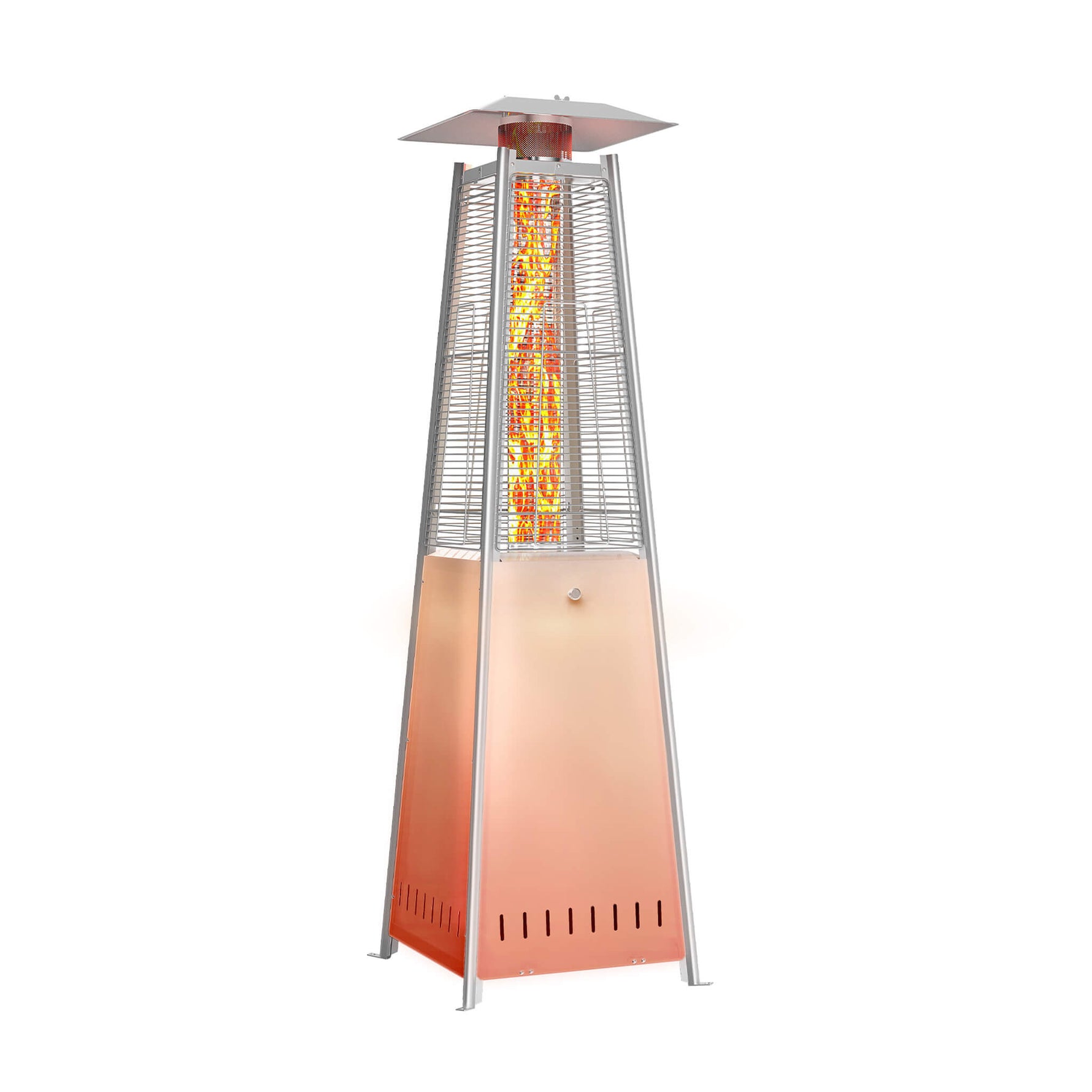 StockMAX 48,000 BTU Pyramid Propane Gas Patio Heater with LED Light