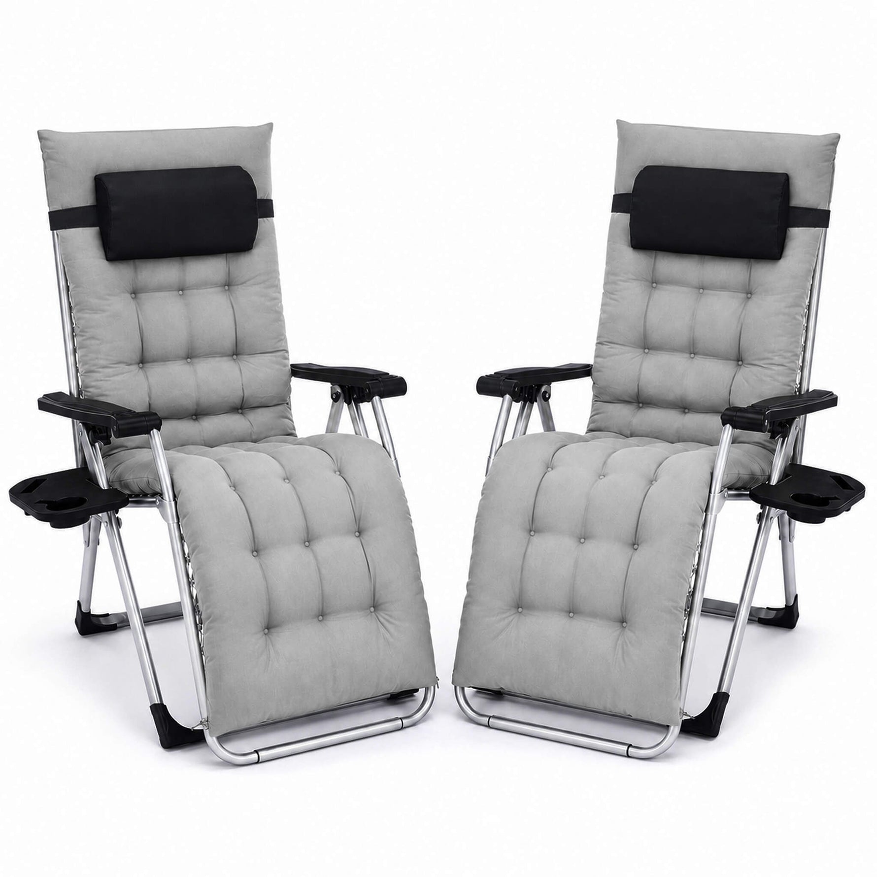 StockMAX Foldable Zero-Gravity Outdoor Lounge Chair for Beach/Patio