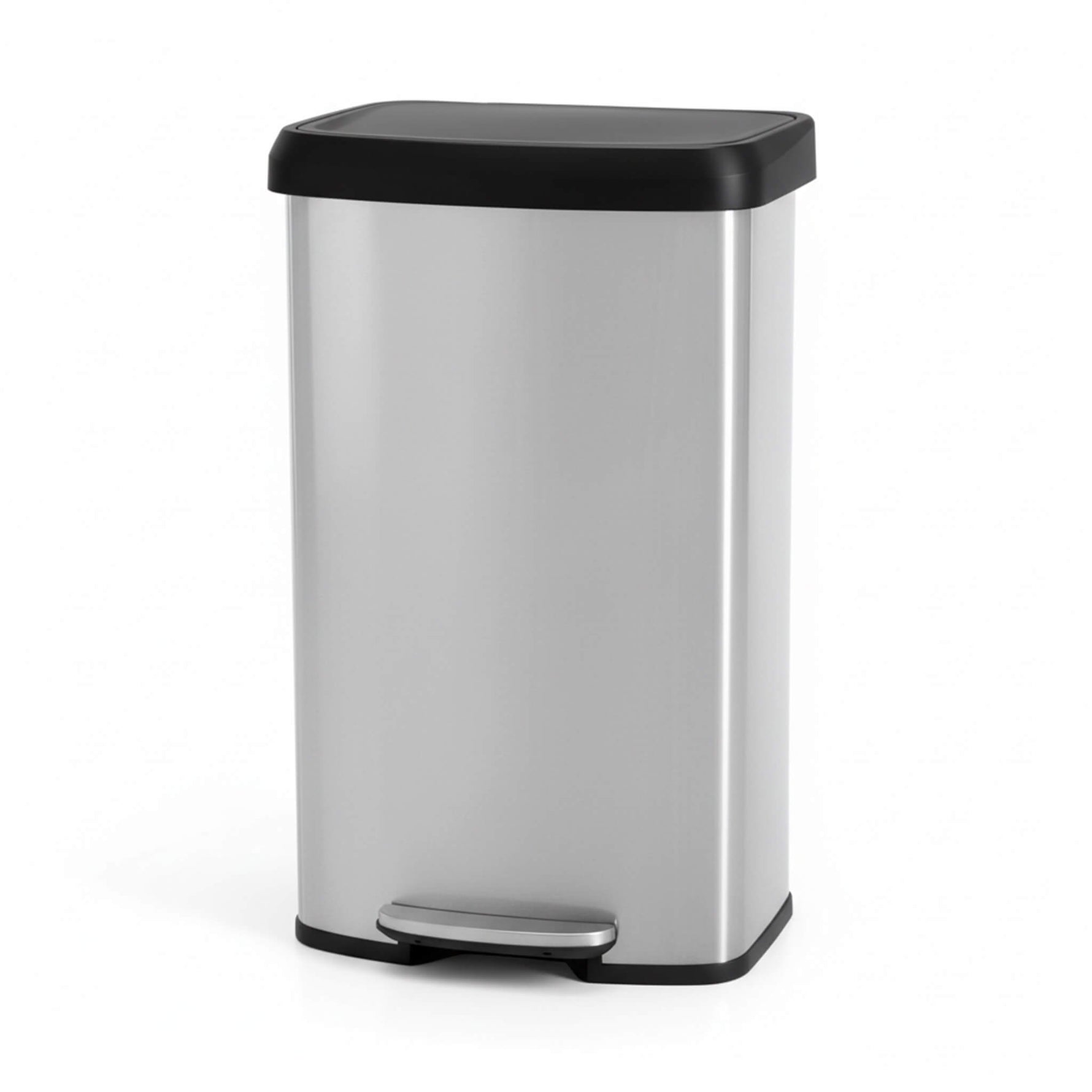 StockMAX 21 Gallon Step-On Trash Can with Lid for Kitchen and Home Use