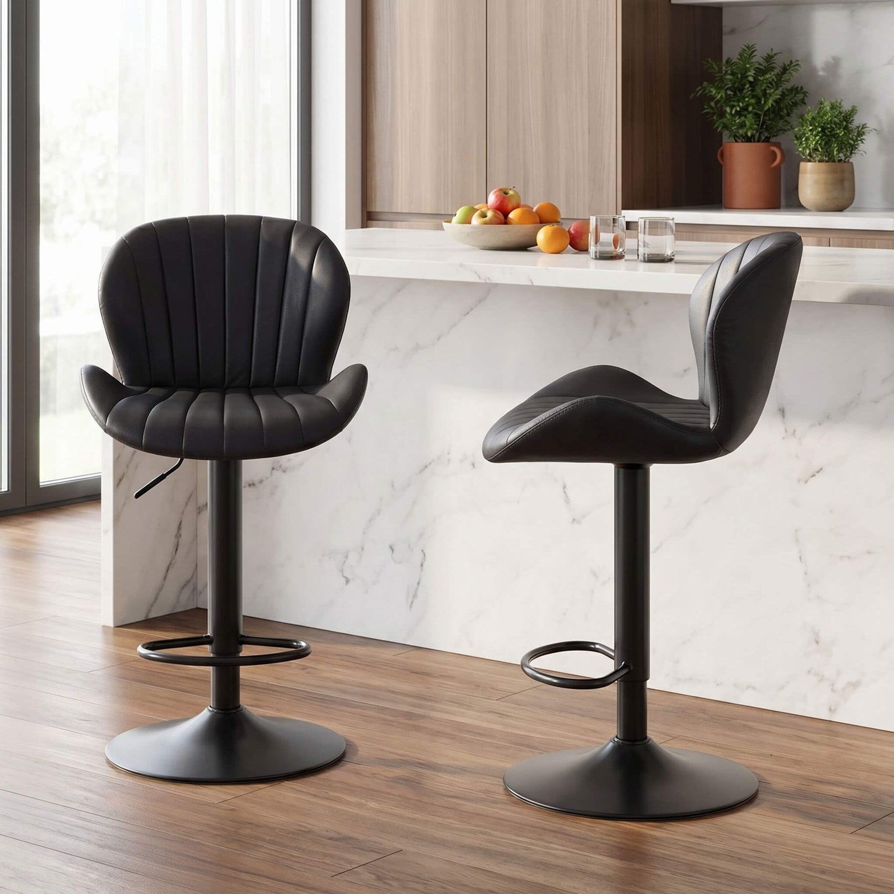 StockMAX Set of 2 Adjustable Swivel Bar Stools