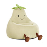 StockMAX Eggplant Bean Bag Chair – Soft ＆ Supportive