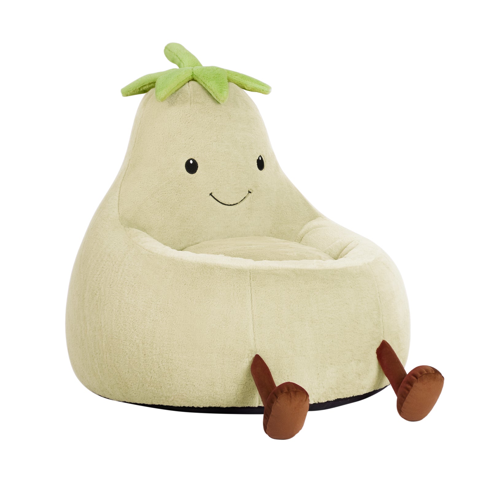 StockMAX Eggplant Bean Bag Chair – Soft ＆ Supportive