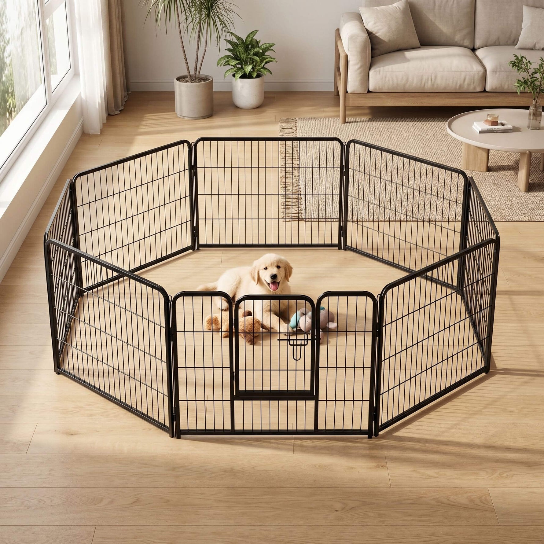 StockMAX Dog Fence Collapsible for Garden Patio