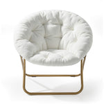 StockMAX Foldable Saucer Moon Chair for Living Room