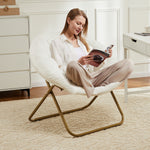 StockMAX Foldable Saucer Moon Chair for Living Room