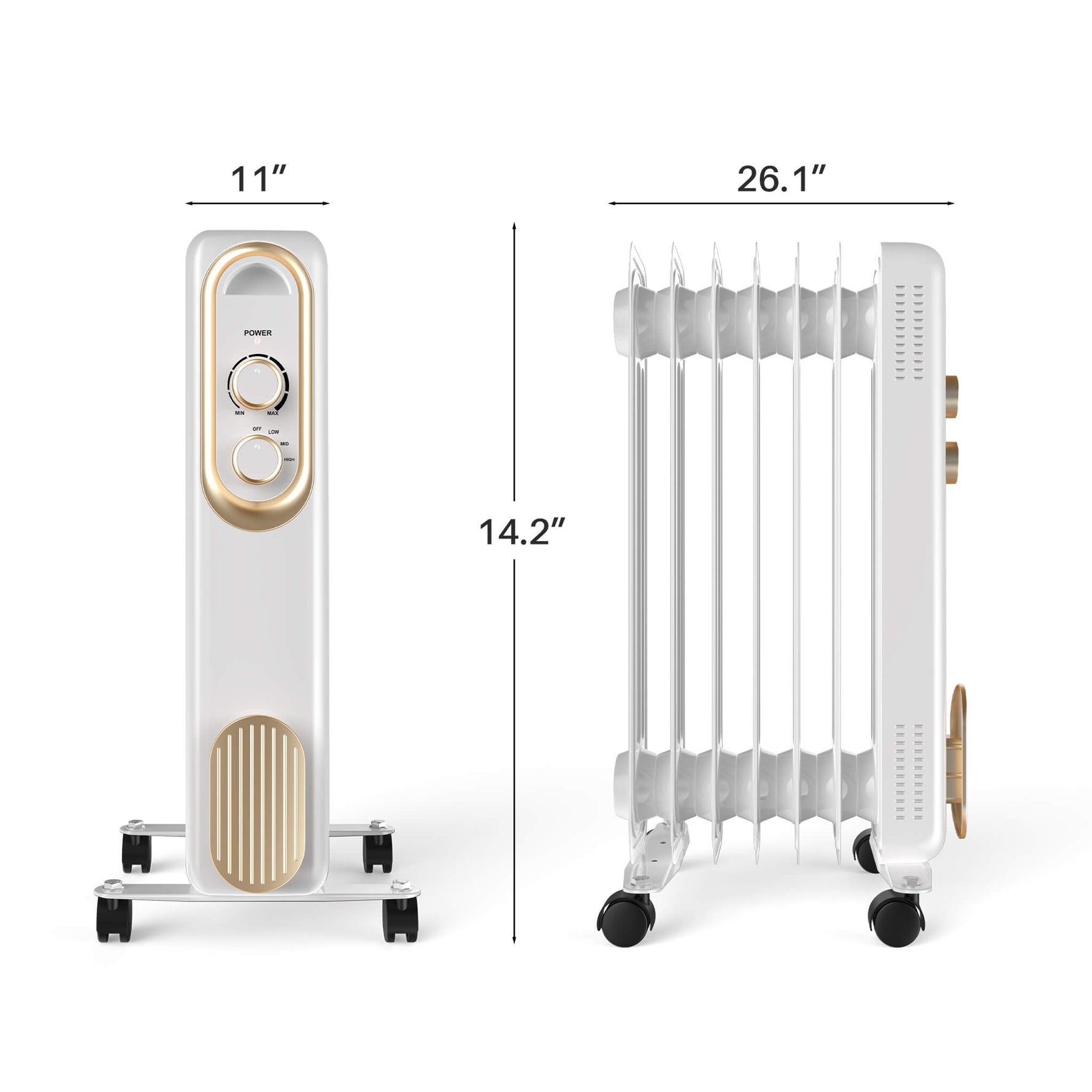 StockMAX SilentRadiate Oil-Filled Radiator Heater for Indoor Use