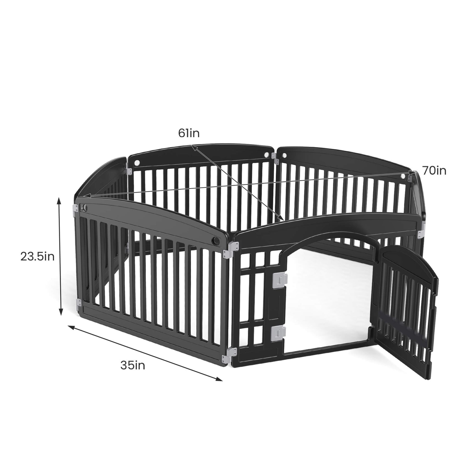 StockMAX Plastic Dog Playpen with Door, Puppy Fence