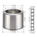 StockMAX Portable Fire Pit Enjoy the Warmth of the Outdoors