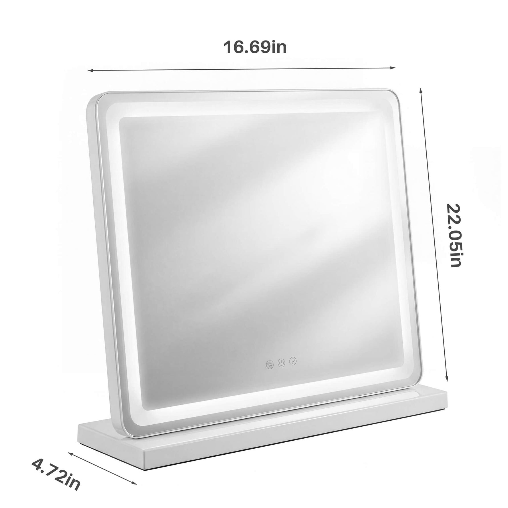 StockMAX Makeup Mirror with Lights and Aluminum Alloy Frame