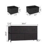 StockMAX Storage Cabinet with Metal Frame for Bedroom Dresser