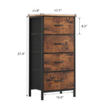 StockMAX 4 Fabric Drawers Dresser Clothes Cabinet Storage Organizers