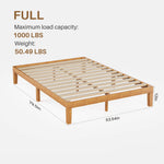 StockMAX Minimalist Solid Wood Bed Frame for Bedroom