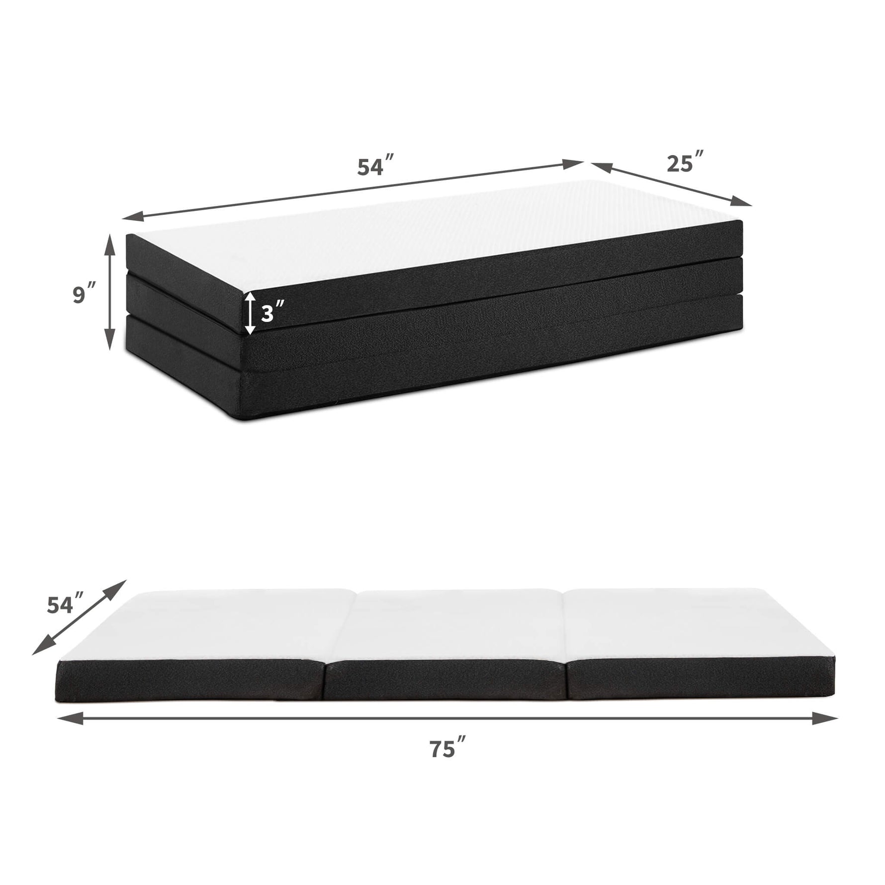 StockMAX Mattress Foldable for Bedroom for a Good Night's Sleep(3IN)