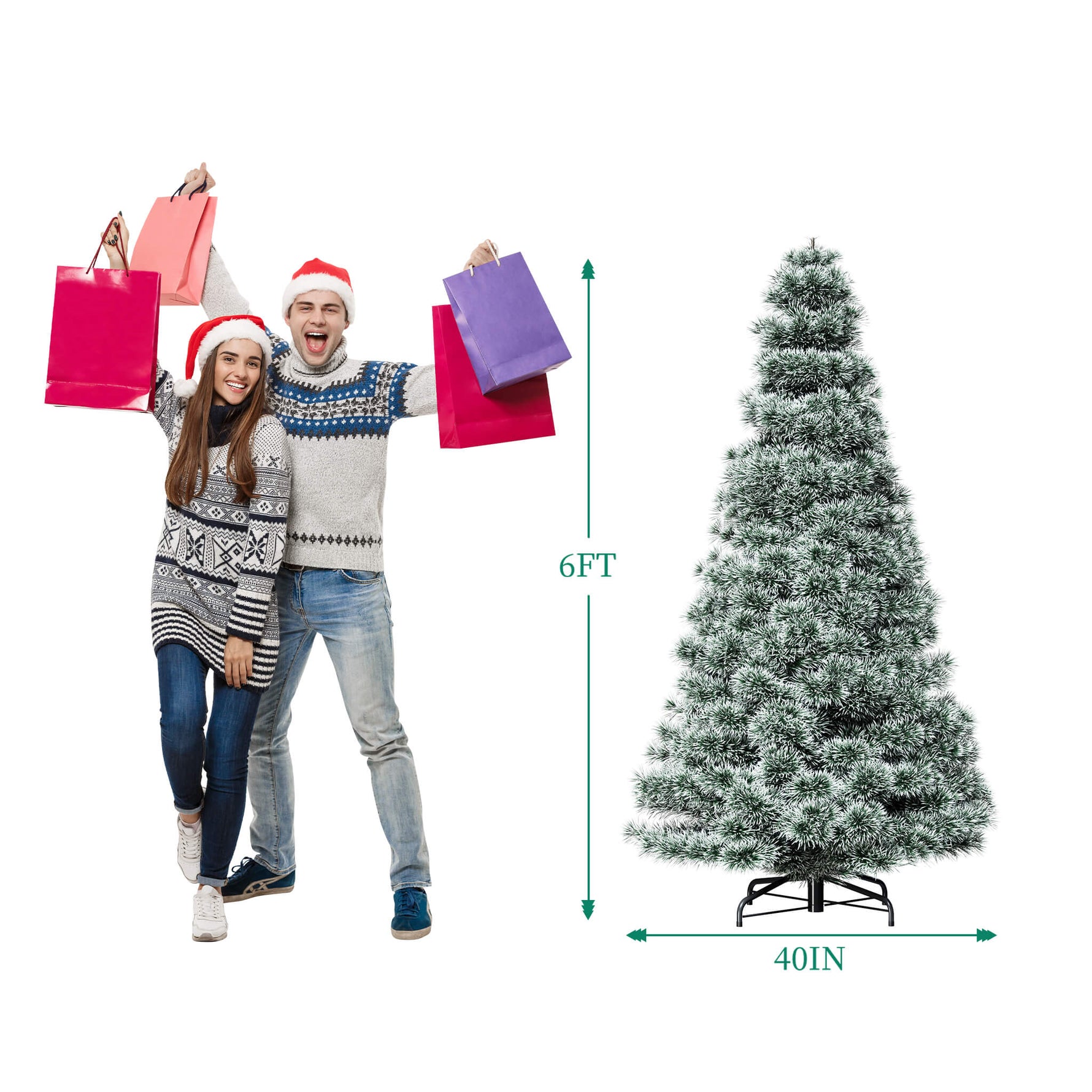 StockMAX Pre-Lit Christmas Tree