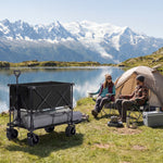StockMAX HaulMaster 400L Folding Wagon Cart for Camping and Outdoor Use