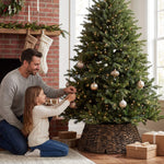 Hand-woven Christmas tree skirt Foldable -Tool-Free-Wrought Iron