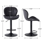 StockMAX Set of 2 Adjustable Swivel Bar Stools