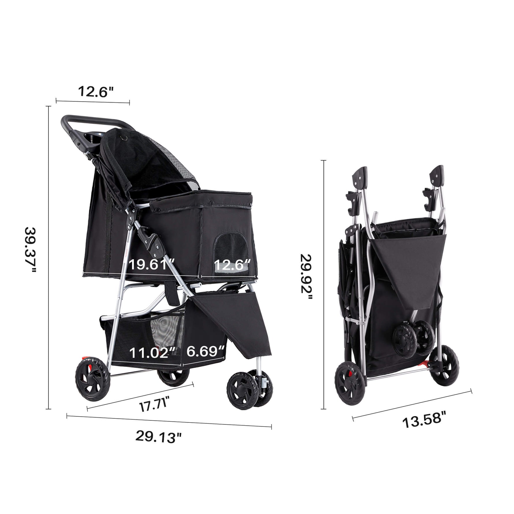 StockMAX Foldable Pet Outdoor Stroller