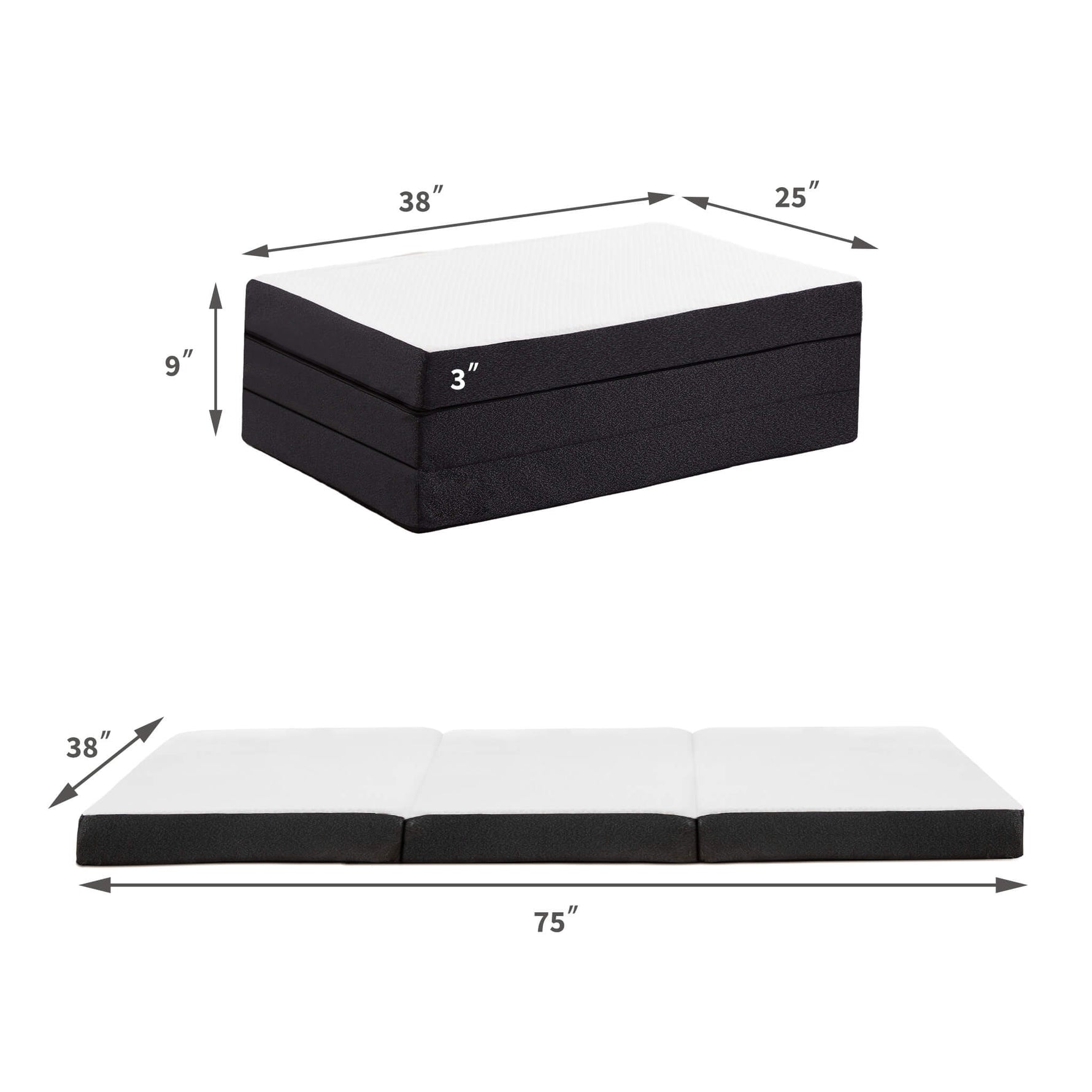 StockMAX Mattress Foldable for Bedroom for a Good Night's Sleep(3IN)