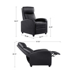 StockMAX Manual Recliner Massage and Heating for Living Room
