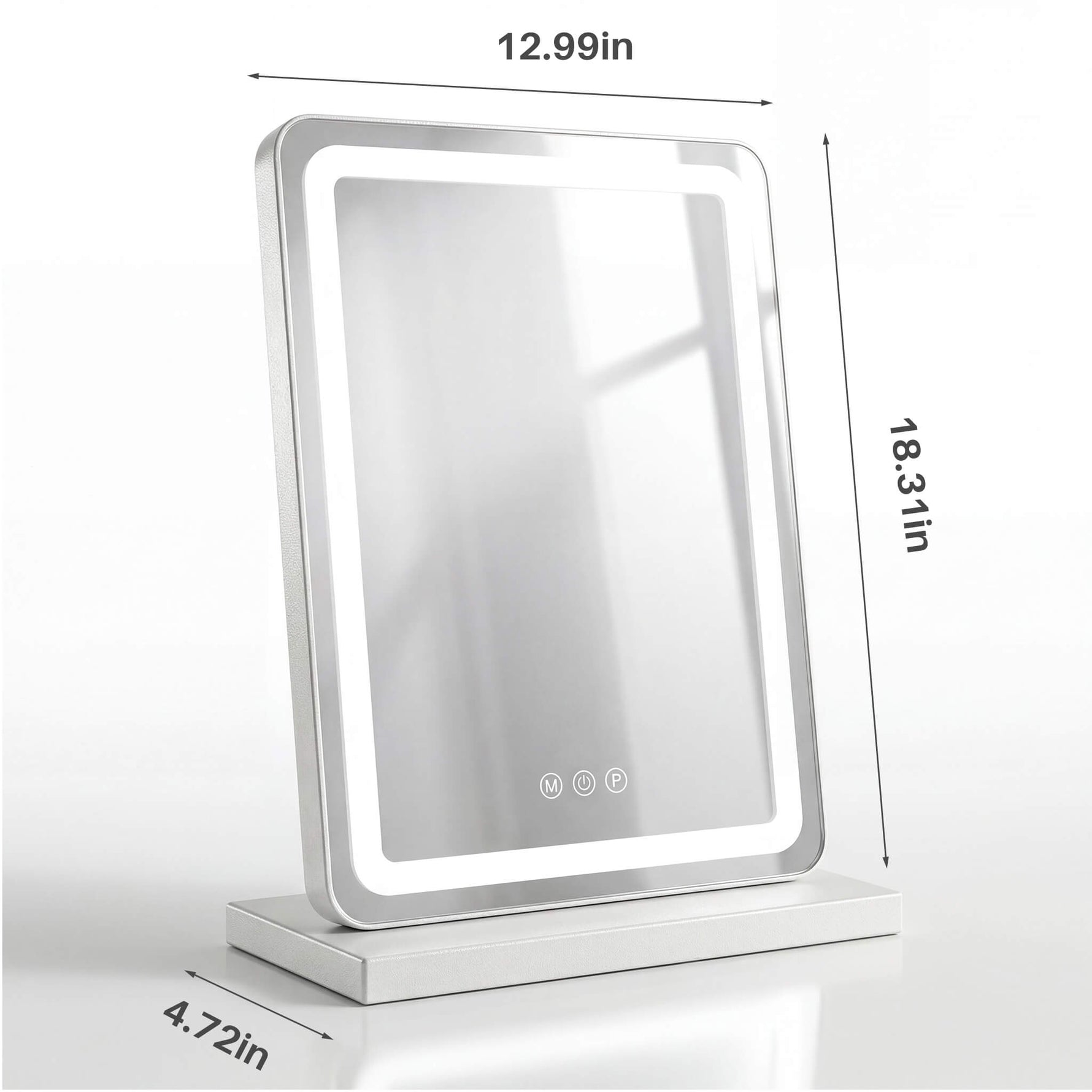 StockMAX Makeup Mirror with Lights and Aluminum Alloy Frame