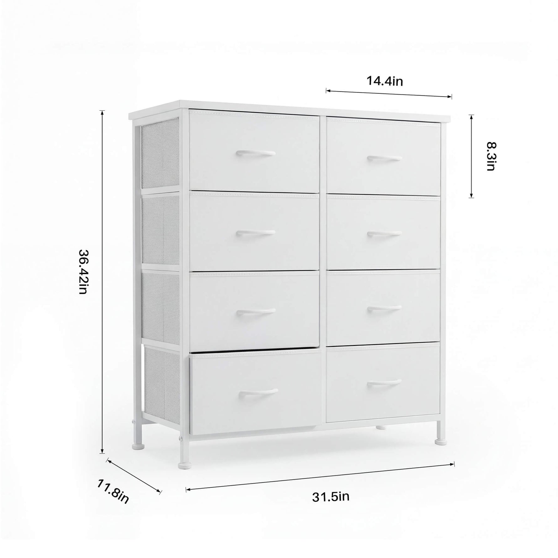 StockMAX High Dresser Fabric Storage Tower 8 Fabric Drawer