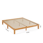 StockMAX Minimalist Solid Wood Bed Frame for Bedroom