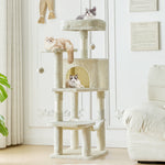 StockMAX 44" Muti-functional Cat Tree Tower with Sisal Scratcing Post and Condo