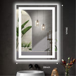 StockMAX Rectangular LED Bathroom Mirror with Anti-Fog & Touch Control