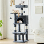 StockMAX 44" Muti-functional Cat Tree Tower with Sisal Scratcing Post and Condo