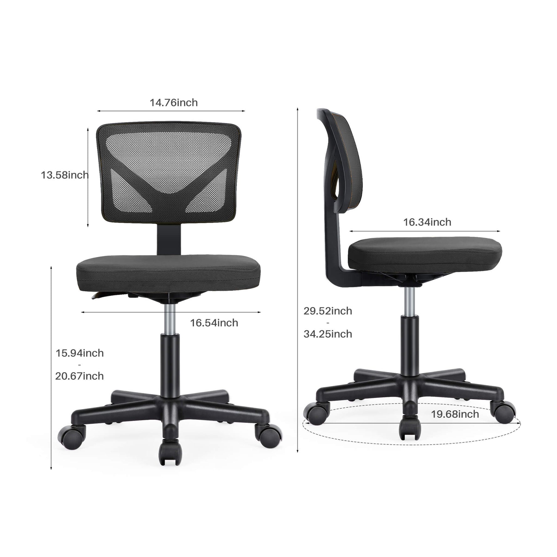 StockMAX Desk Chair with Lumbar Support for Office