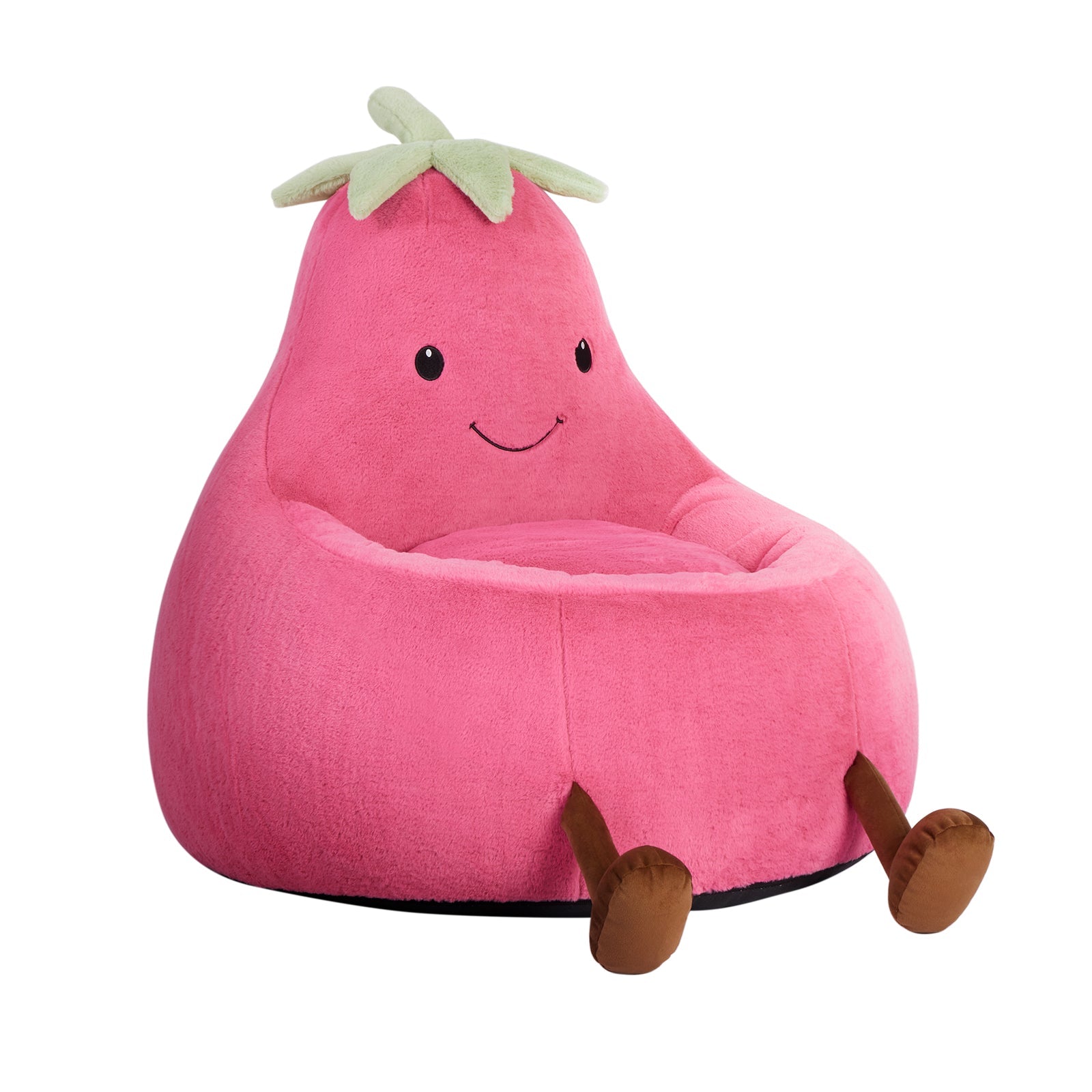 StockMAX Eggplant Bean Bag Chair – Soft ＆ Supportive
