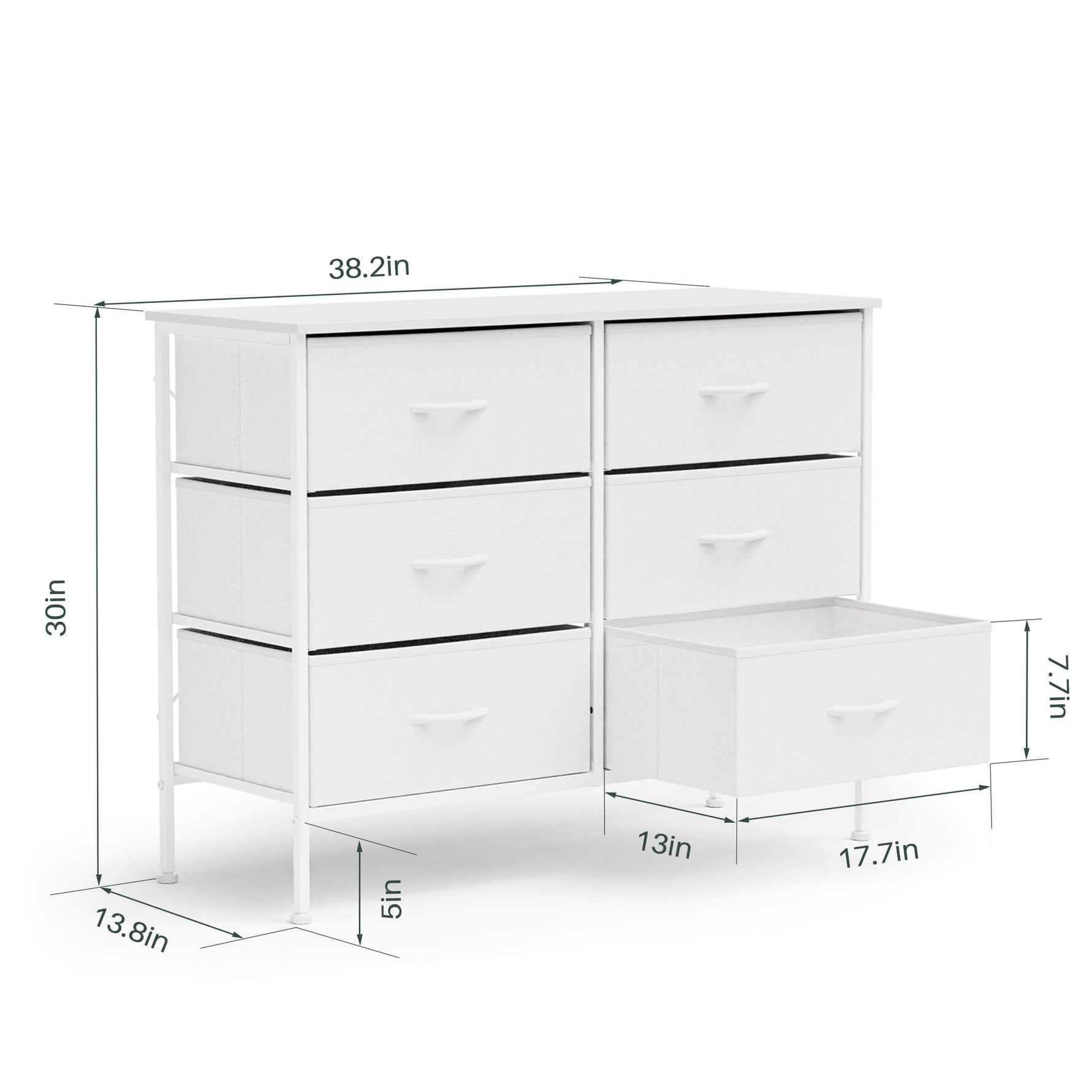 StockMAX TV Stand with Wide Drawers for Bedroom