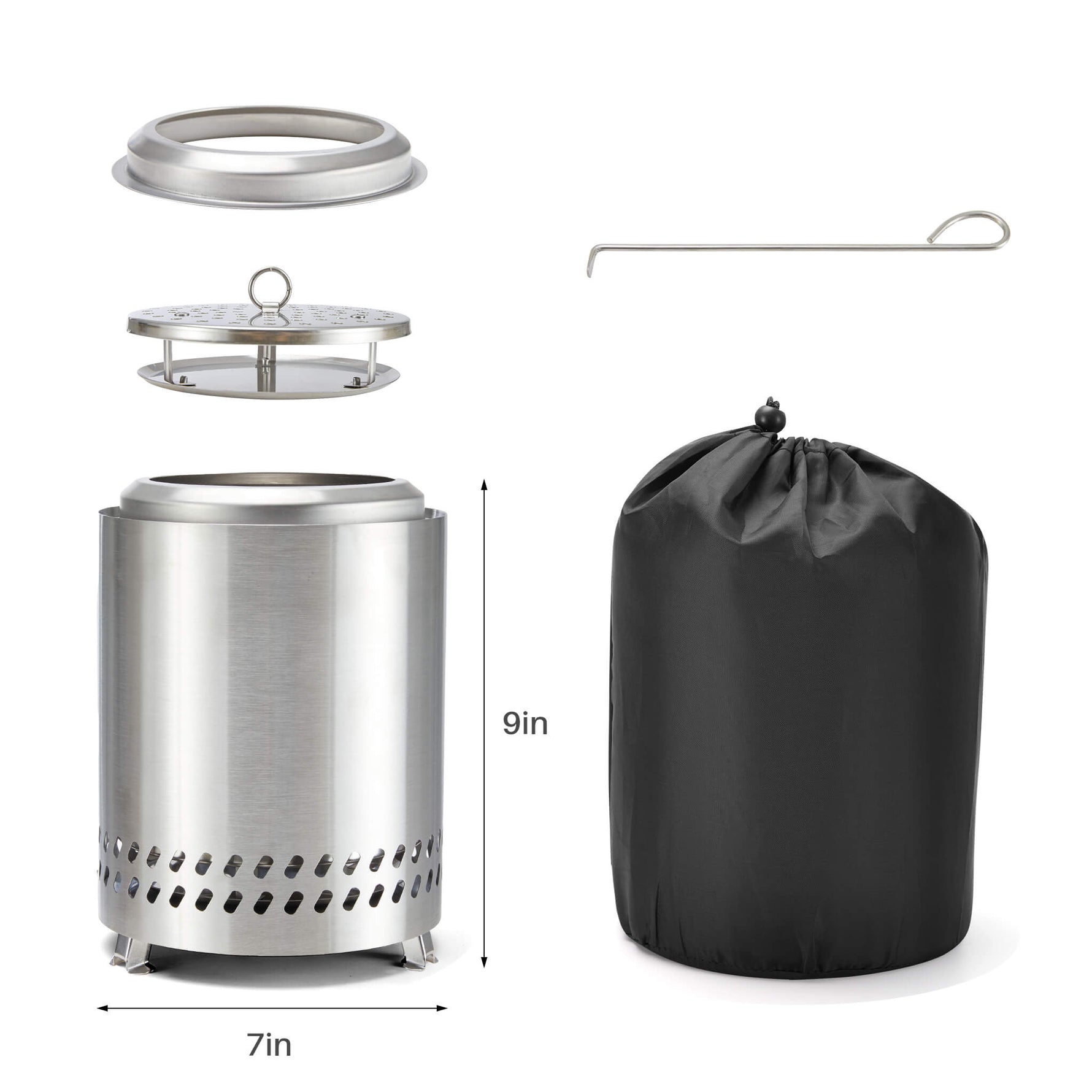 StockMAX Portable Fire Pit Enjoy the Warmth of the Outdoors