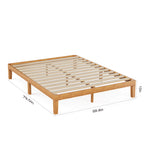 StockMAX Minimalist Solid Wood Bed Frame for Bedroom