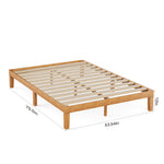 StockMAX Minimalist Solid Wood Bed Frame for Bedroom