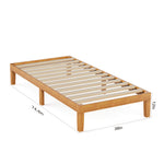 StockMAX Minimalist Solid Wood Bed Frame for Bedroom