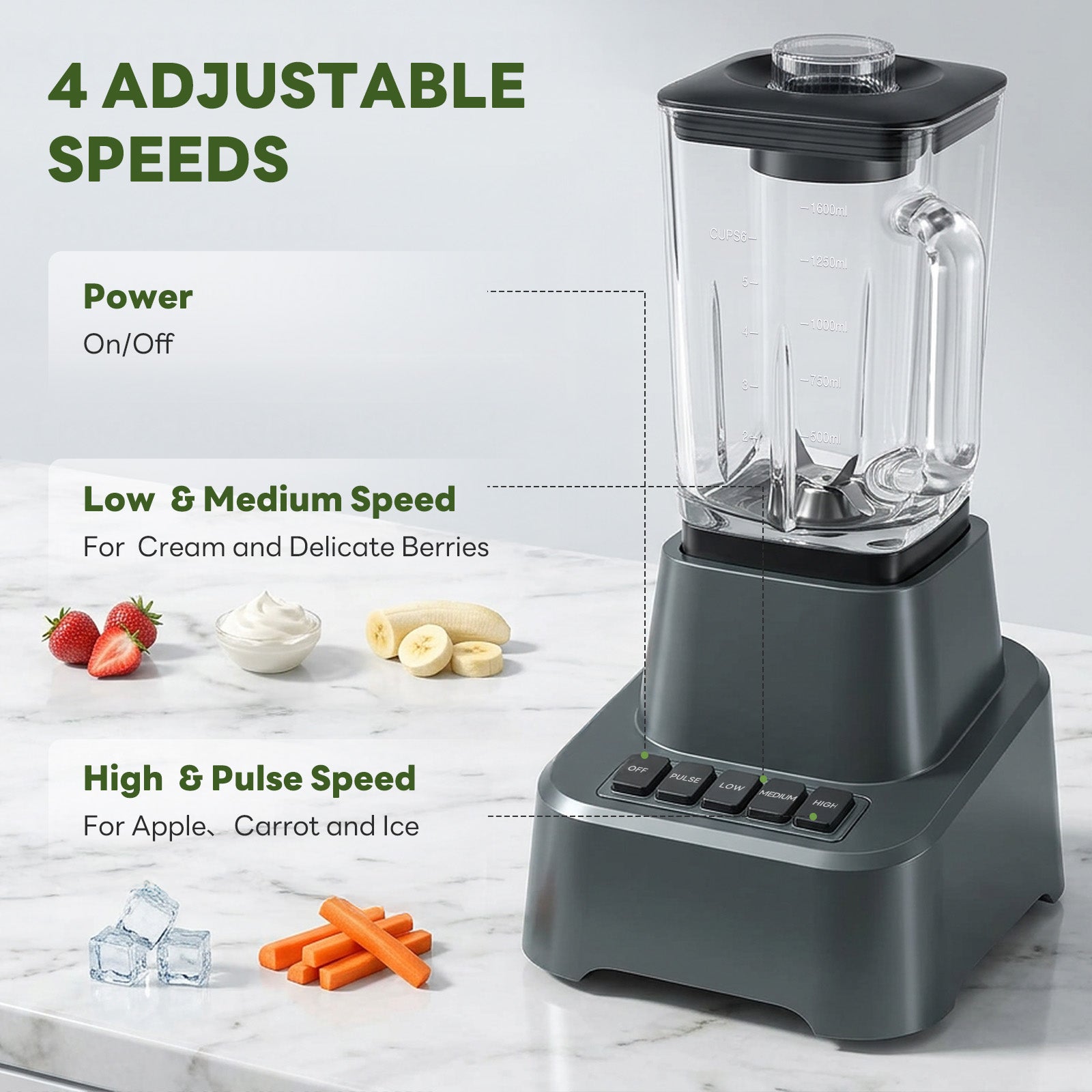 StockMAX Professional Smoothie & Food Processing Blender