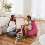 StockMAX Eggplant Bean Bag Chair – Soft ＆ Supportive