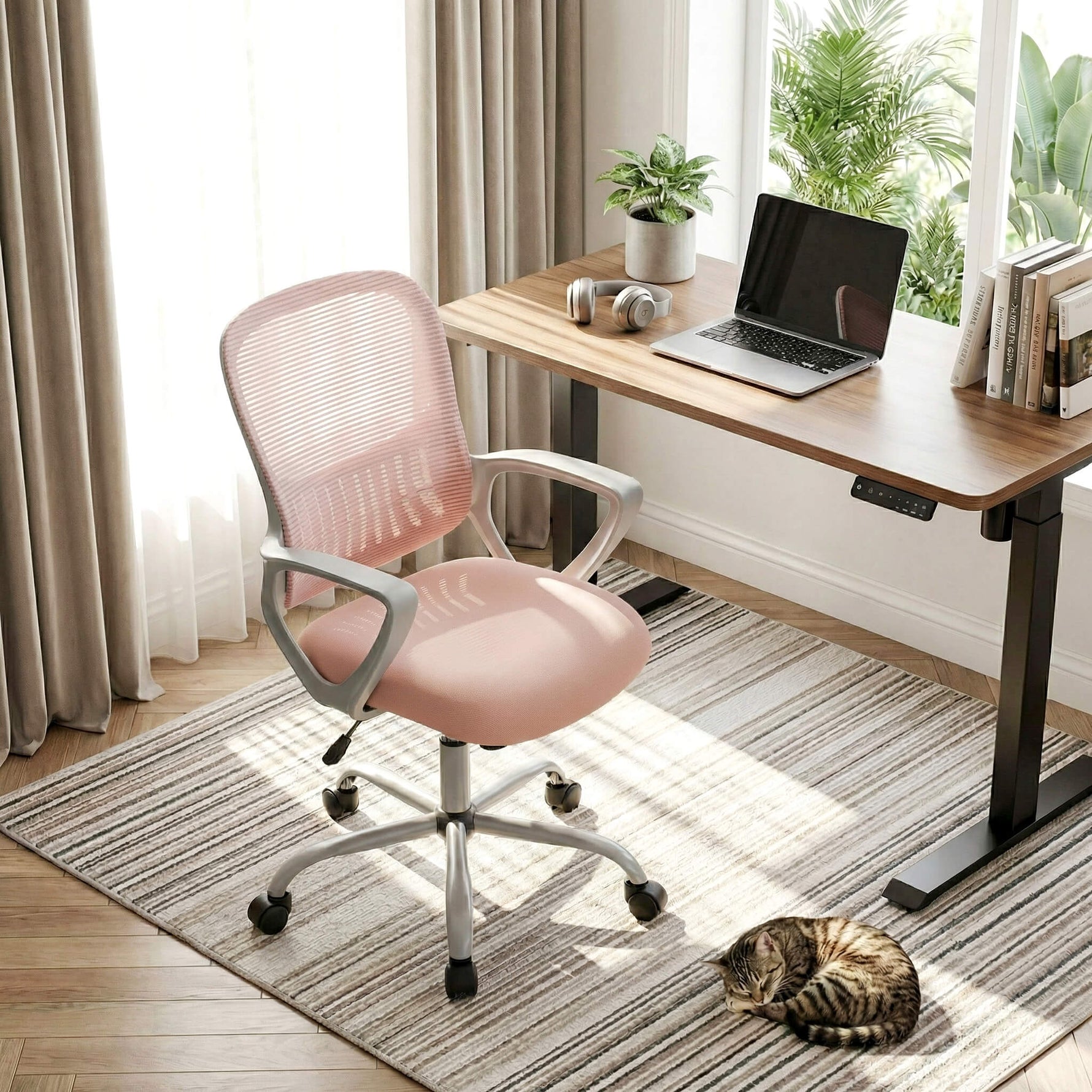 StockMAX Office Chair with Lumbar Support and Armrests